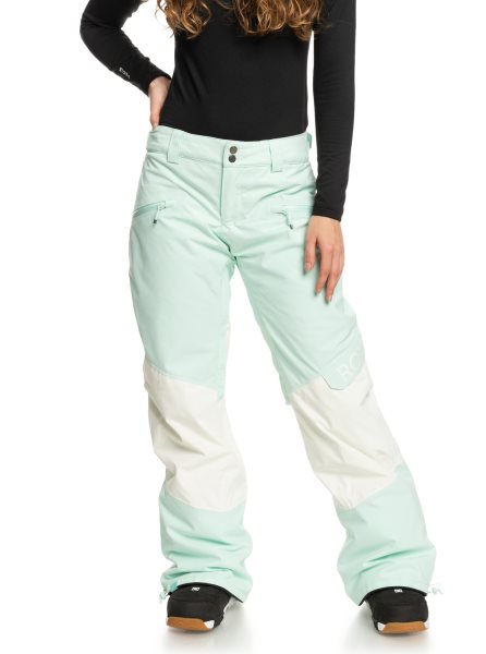 Light Turquoise Women's Roxy Wood Rose Insulated Snow Pants | USA IFEW-26541