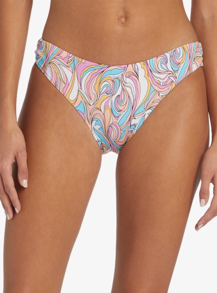 Multicolor Women's Roxy Beach Classics Strap Hipster Bikini Bottoms | USA EJLX-30568