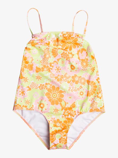 Orange Kids' Roxy 4-16 Last In Paradise One Piece Swimsuits | USA HFAZ-90463