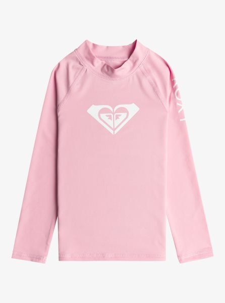 Pink Kids' Roxy 2-7 Whole Hearted Long Sleeve UPF 50 Rashguards | USA LFDN-28970