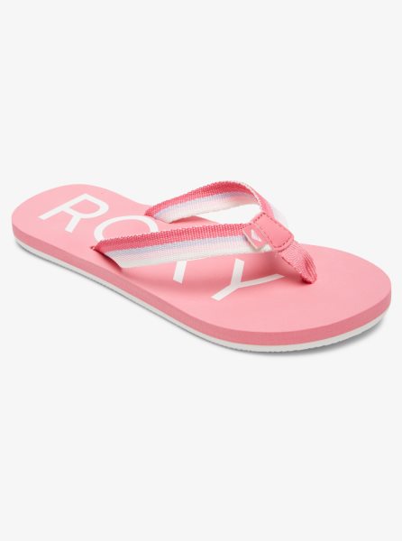 Pink Kids' Roxy 4-16 Colbee Flip Flops | USA ODNB-79326