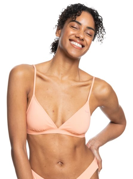 Pink Women's Roxy Beach Classics Triangle Bikini Tops | USA RJST-82560