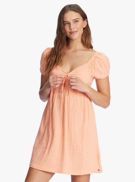 Pink Women's Roxy Clearwater Cove Mini Dress | USA RTXD-63908