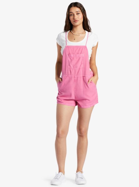 Pink Women's Roxy Fresh Rompers | USA GXNB-71628