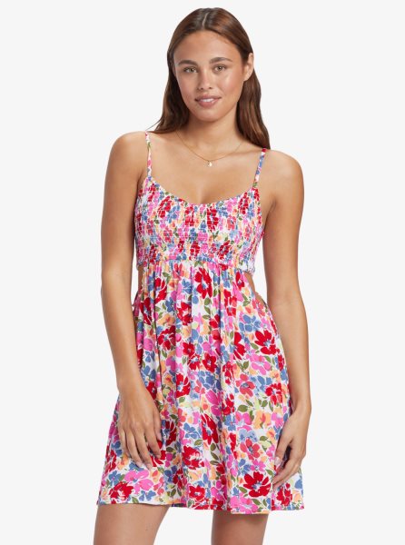 Pink Women's Roxy Hot Tropics Mini Dress | USA SHTQ-68092