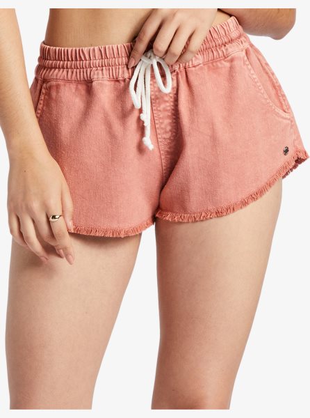 Pink Women's Roxy Scenic Route Elastic Shorts | USA POKB-14269