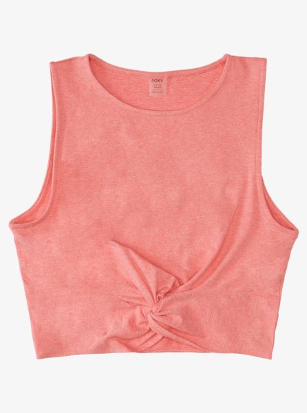 Pink Women's Roxy Sun Might Shine Sports Tops | USA GBPF-61453