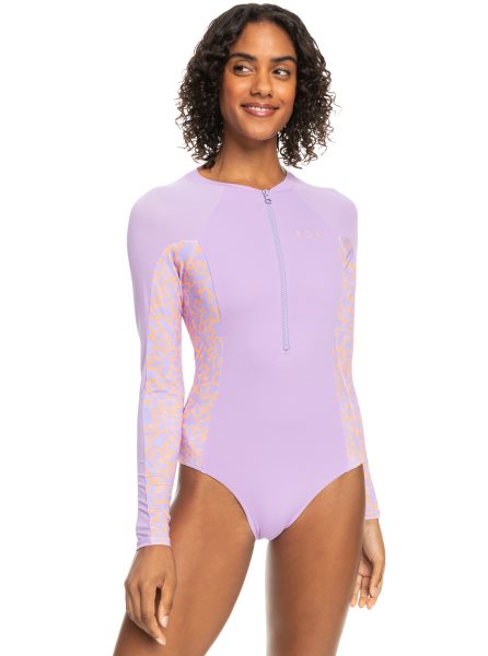 Purple Rose Women's Roxy Onesie Long Sleeve One Piece Swimsuits | USA NFMU-08329