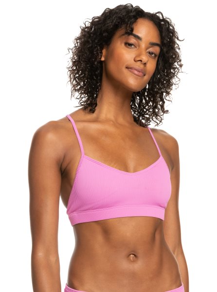 Purple Women's Roxy Active Rib Tri Bra Bikini Tops | USA EPCU-50872