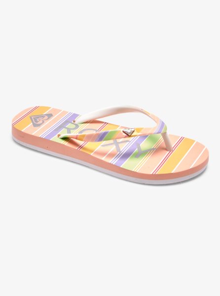 Stripes Kids' Roxy 4-16 Pebbles Sandals | USA PROY-74253