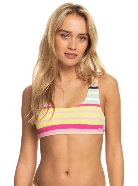 Stripes Women's Roxy Stripe Soul Bralette Bikini Tops | USA VTNP-28671