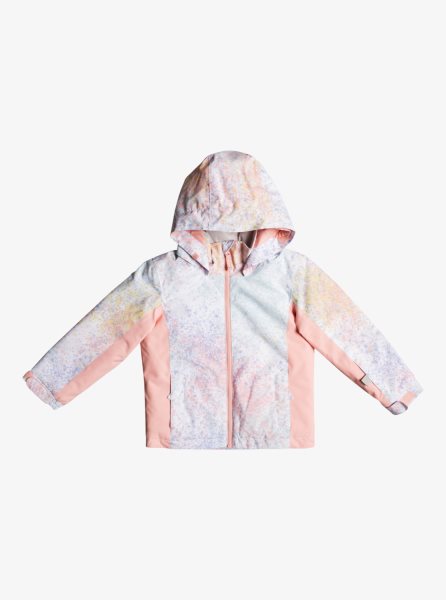 White Kids' Roxy 2-7 Snowy Tale Insulated Ski Jackets | USA BQKA-36485