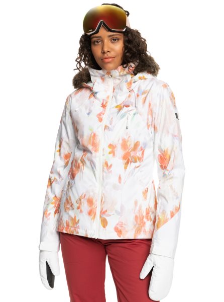 White Women's Roxy Jet Ski Premium Insulated Ski Jackets | USA KAFU-94817