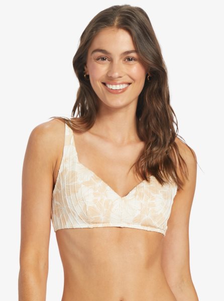 White Women's Roxy Love The Sun Ray Bikini Tops | USA NBJL-56279