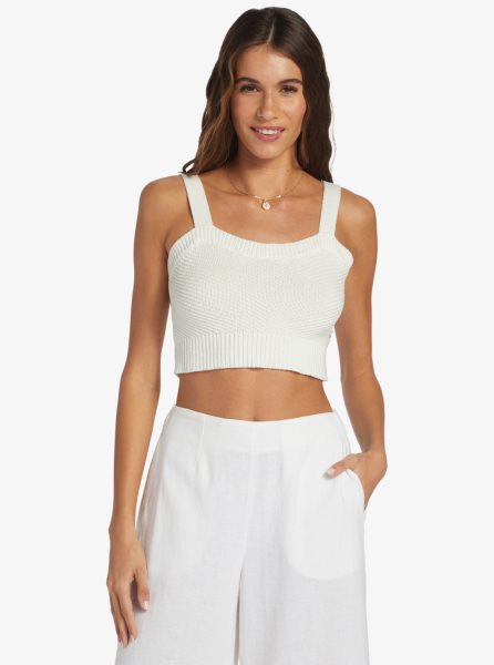 White Women's Roxy Moody Dream Strappy Tanks | USA QIZH-48615