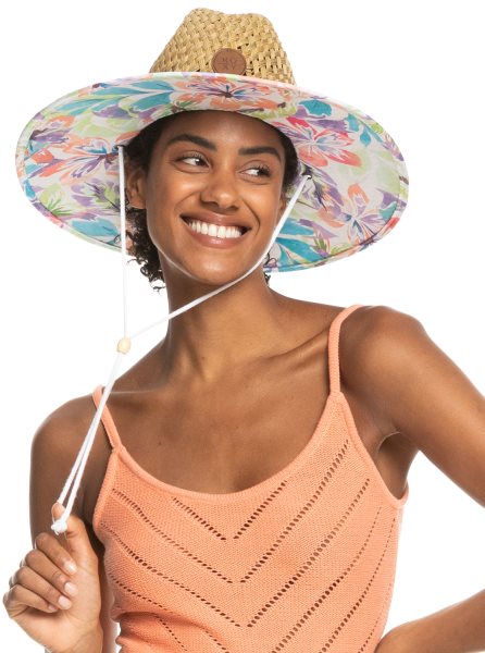 White Women's Roxy Pina To My Colada Printed Sun Hats | USA LMOA-70412