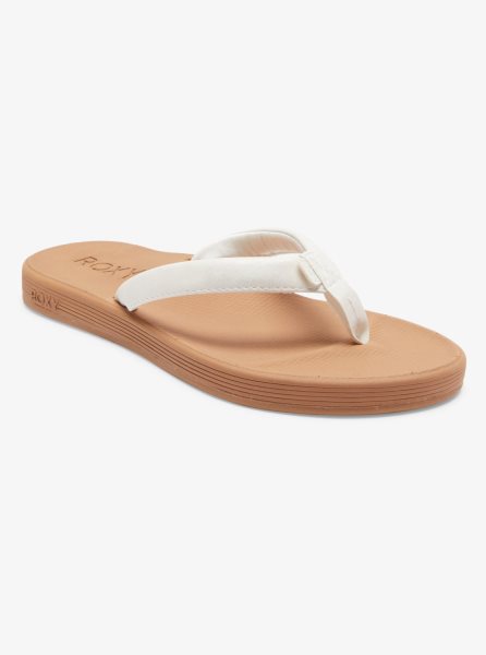 White Women's Roxy Solana Sandals | USA JUFP-61724