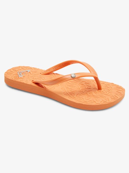 Yellow Kids' Roxy 4-16 Antilles Flip Flops | USA DQPO-04289